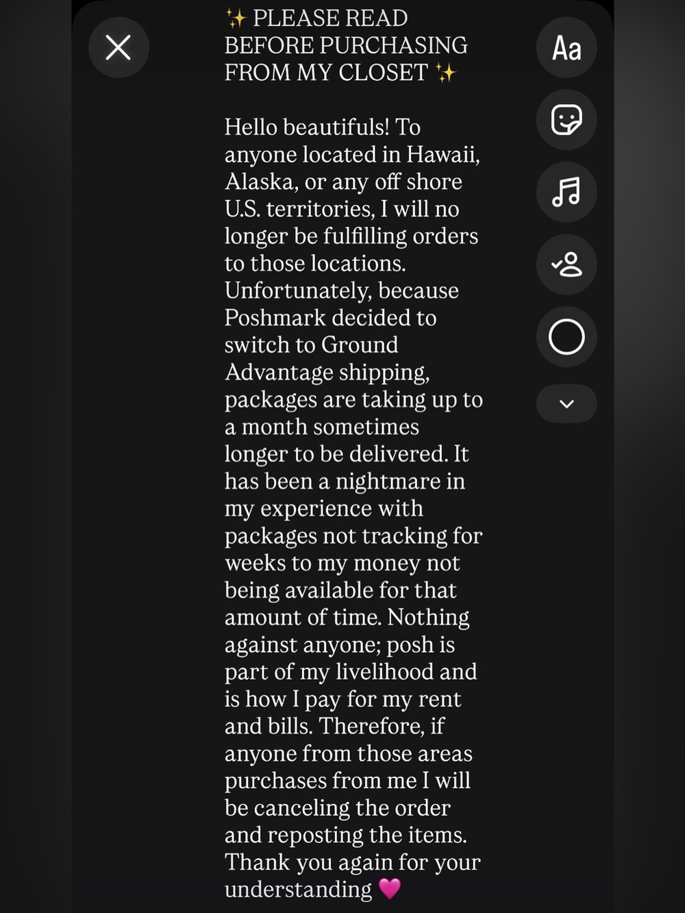 PLEASE READ ✨ HAWAII ALASKA OFF SHORE US TERRITORIES PLEASE READ ✨